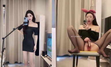 抖音清純御姐【甜一】與金主裸聊_震動棒揉穴自慰_淫語不斷、